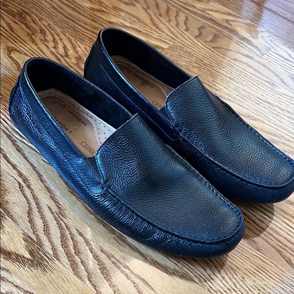 Black Leather Loafers